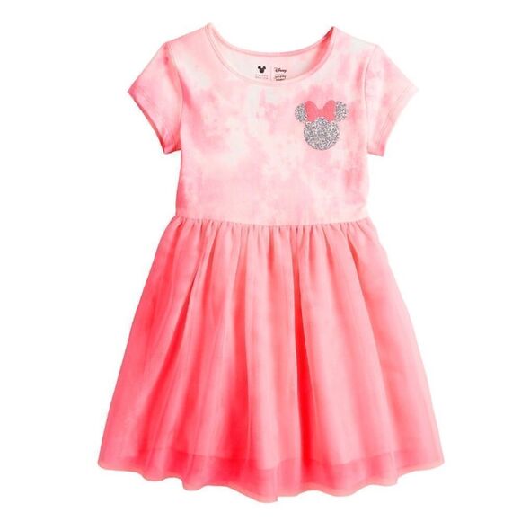 DISNEY’s Girls 18M Minnie Mouse Short-Sleeve Tutu Dress by Jumping Beans - Picture 1 of 5